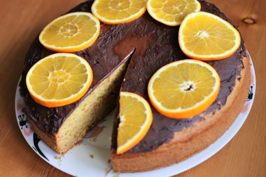 Wegańskie ciasto pomarańczowe